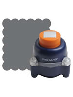 SALE Fiskars Everywhere Window Punch - Scalloped Square 1.5