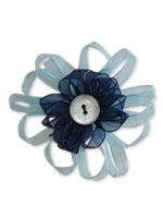 An example of a flower made using the Flower and Bow Maker