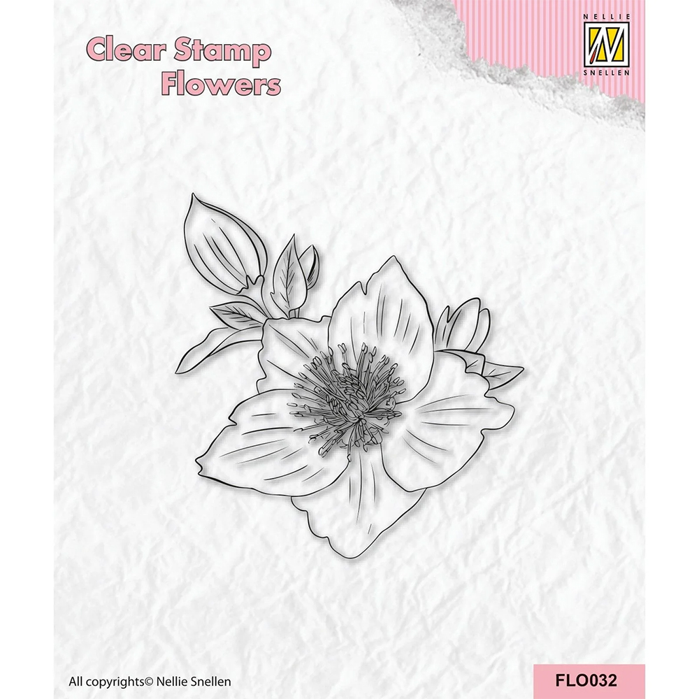 Nellie Snellen Flower Clear Stamps - Helleborus