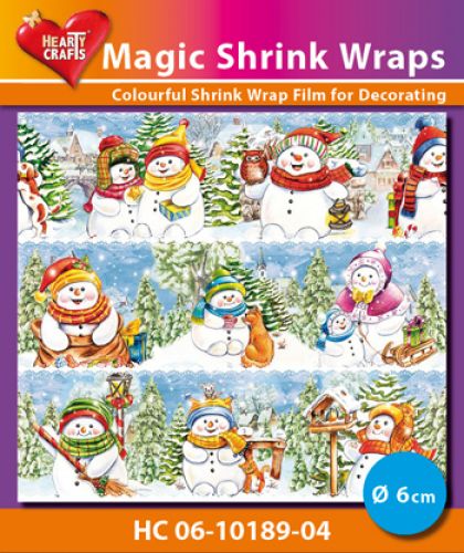 Magic Shrink Wraps - Snowmen  6cm