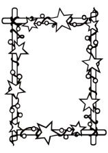 Nellie Snellen Embossing Folder Christmas - Rectangle Starry Frame