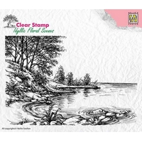 Nellie Snellen Clear Stamp Idyllic Floral Scenes - Waters Edge