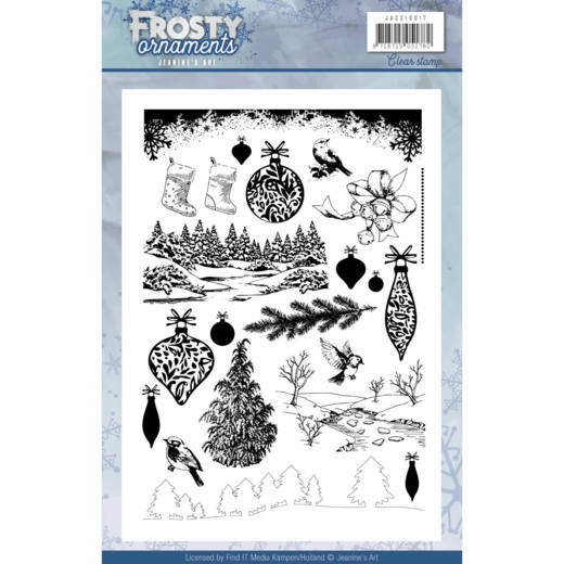 Jeanine's Art Frosty Ornaments Clear Stamp