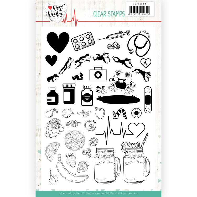 Jeanine's Art Well Wishes Clear Stamp