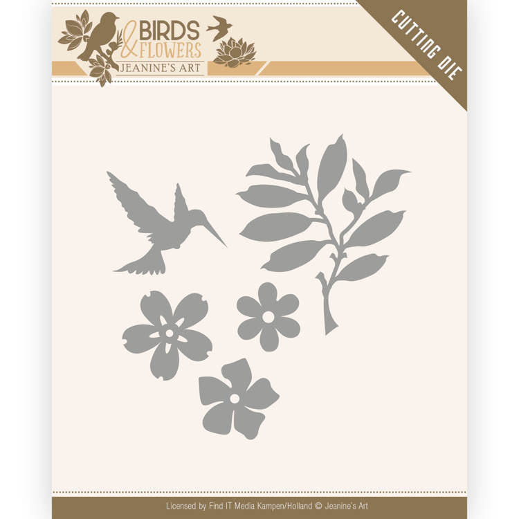 Jeanine's Art Birds and Flowers Cutting Dies - Birds Foliage