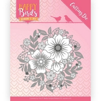 Jeanine's Art Happy Birds Cutting and Embossing Die - The Circle of Flowers