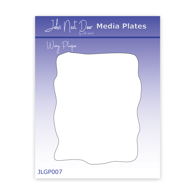 John Next Door Media Plate - Wavy Plaque