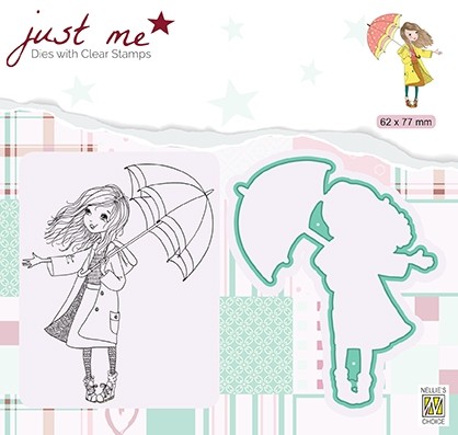 Nellie Snellen Dies + Clear Stamp Just Me - Autumn Weather