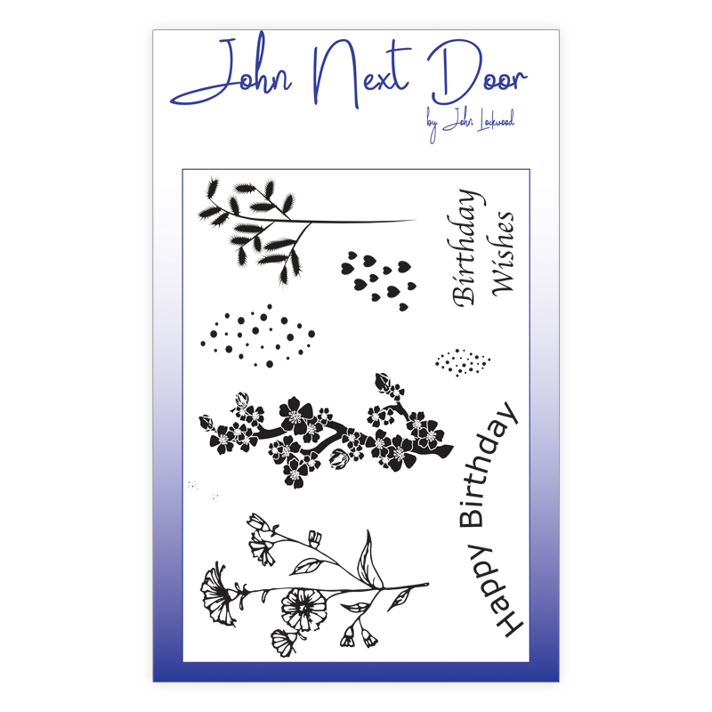 John Next Door Clear Stamp - Spring Flowers (8pcs)
