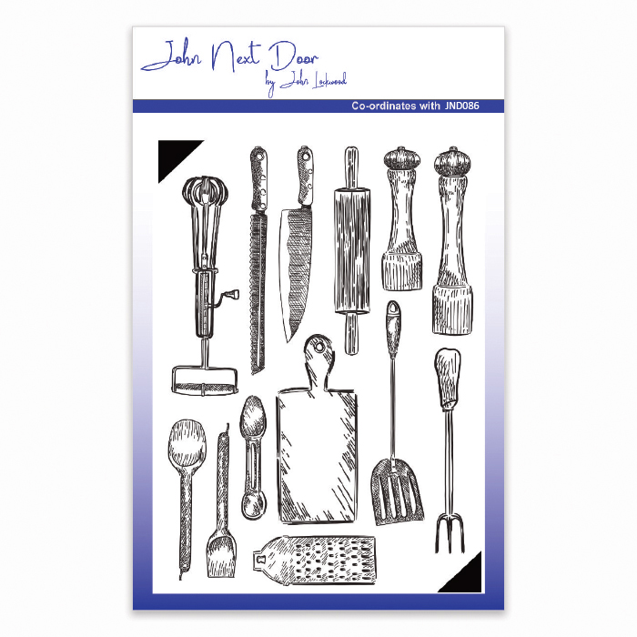 SPECIAL 15% OFF John Next Door Clear Stamp - Kitchen Tools