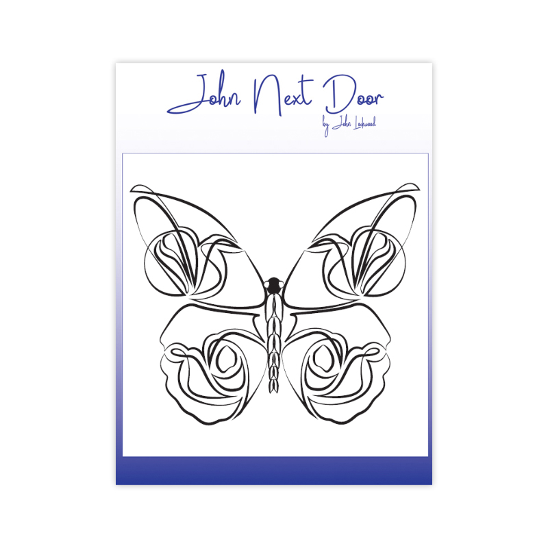 John Next Door Clear Stamp - Delicate Butterfly