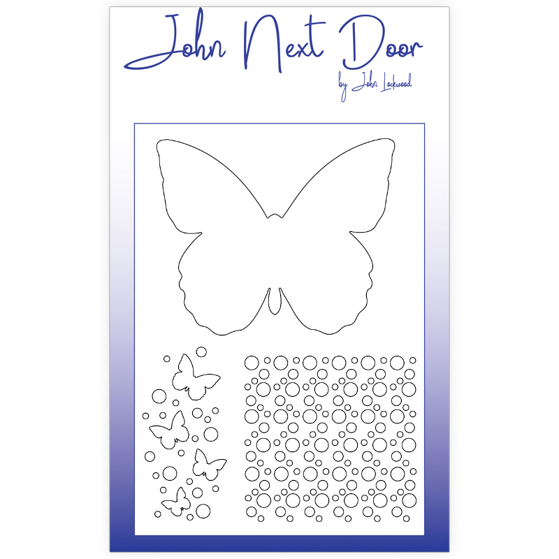 John Next Door Mask Stencil - Butterfly A5