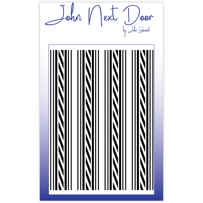 John Next Door Mask Stencil - Ticking Stripe