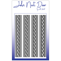 John Next Door Mask Stencil - Ticking Stripe