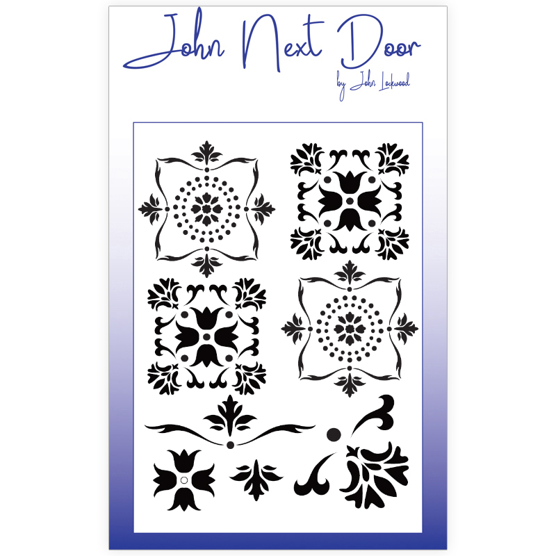 John Next Door Mask Stencil - Italian Tiles