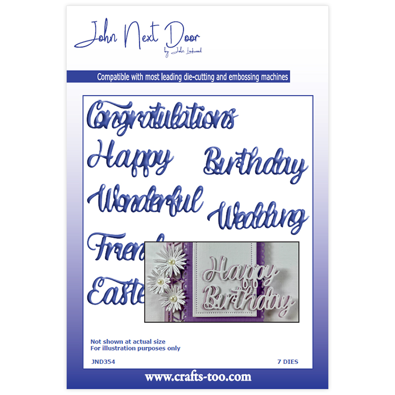 John Next Door - Birthday Sayings (7pcs)