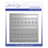 John Next Door 3D Embossing Folder - Daisy Stripe