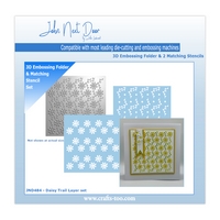 John Next Door 3D Embossing Folder & Stencils - Daisy Trail Layer