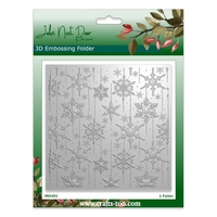 John Next Door 3D Embossing Folder - Retro Snowflakes