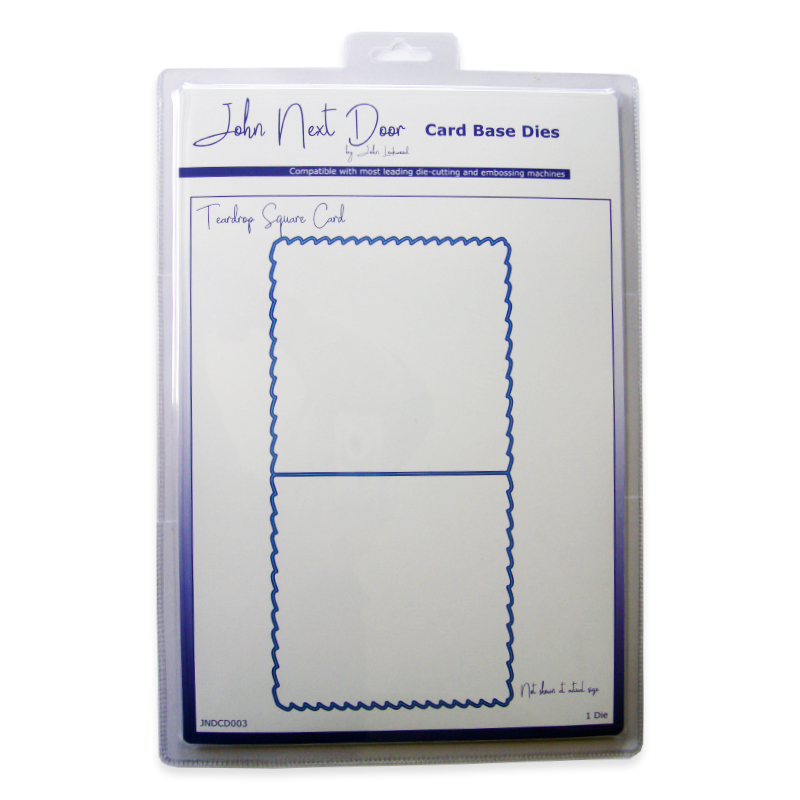 John Next Door Card Base Dies - Teardrop Square Card