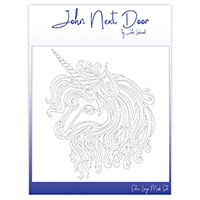 John Next Door Mask Stencil - Unicorn