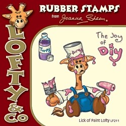 Lofty and Co Rubber Stamps - Lick of Paint Lofty