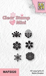 Nellie Snellen Clear Stamps Mini - Flowers 2