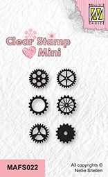 Nellie Snellen Clear Stamps Mini - Cogwheels