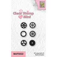 Nellie Snellen Clear Stamps Mini - Cogwheels