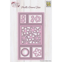 NEW Nellie Snellen Multi Frame Die Slimline - Flowers Die Set