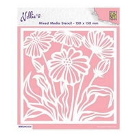NEW Nellie Snellen Stencil - Christmas Flowers-1