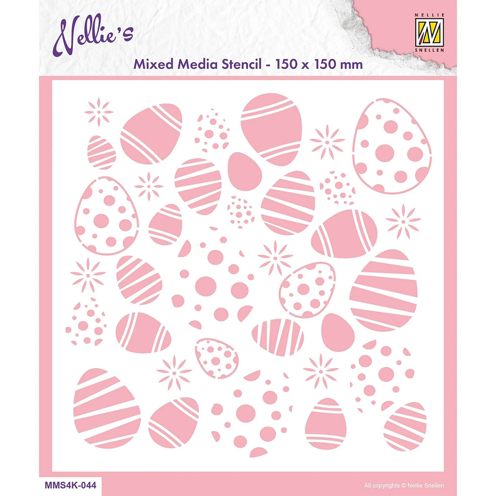 Nellie Snellen Stencil - Easter Eggs Background