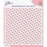 Nellie Snellen Stencil - Hearts