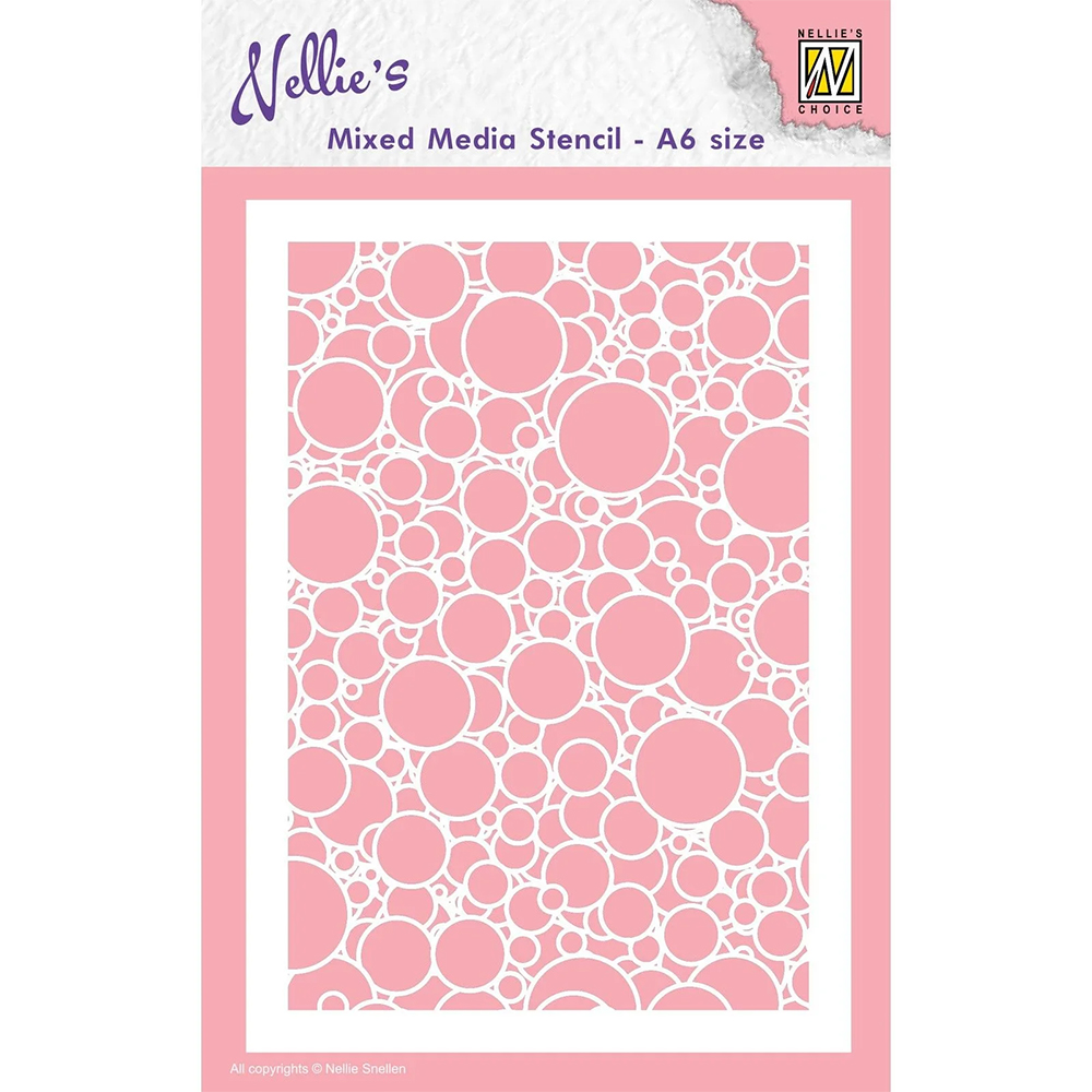 Nellie Snellen Stencil - Bubbles