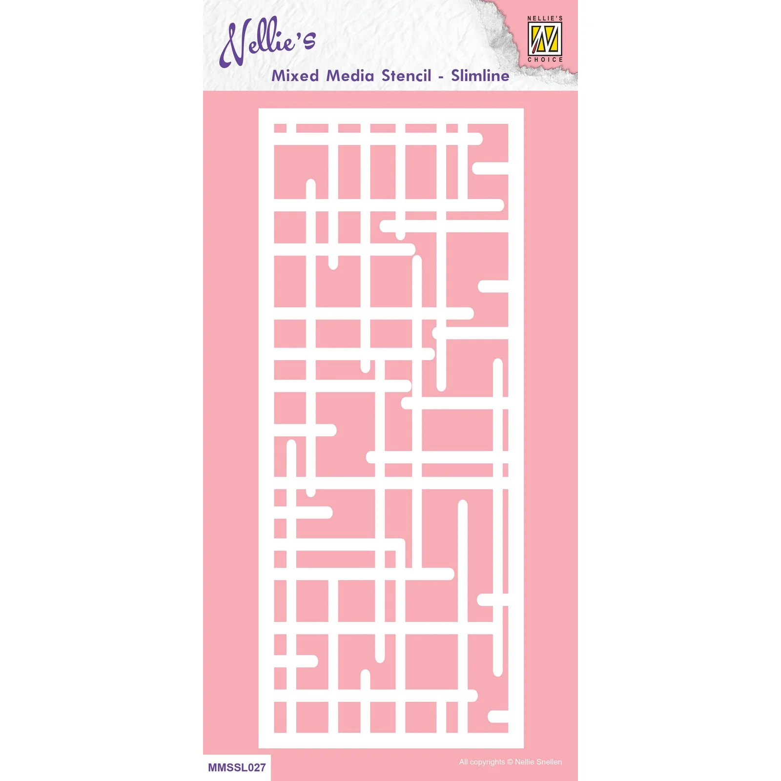 NEW Nellie Snellen Stencil - Slimline Size Labyrinth