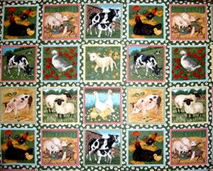 Fabric Picture Patches (1m) - Farm Animals