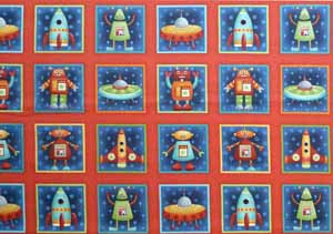 Fabric Picture Patches (1m) - Space