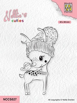 Nellie Snellen Clear Stamps Cuties - Hi There, a Merry Christmas