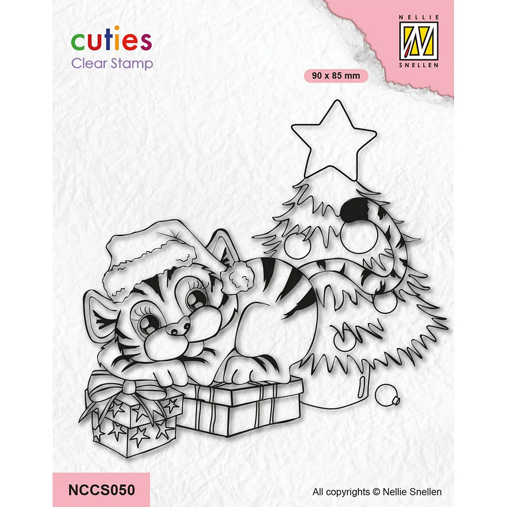 Nellie Snellen Cutie Clear Stamp - Tiger