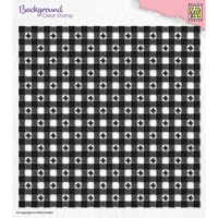 NEW Nellie Snellen Background Clear Stamp - Clover Squares