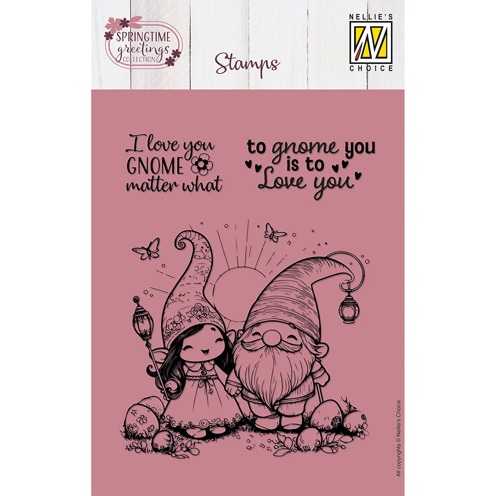 NEW Nellie Snellen Clear Stamp - Gnome & Elf (3pcs)