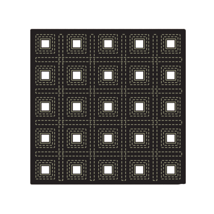 Presscut Multi Layer Die - Squares Layer C