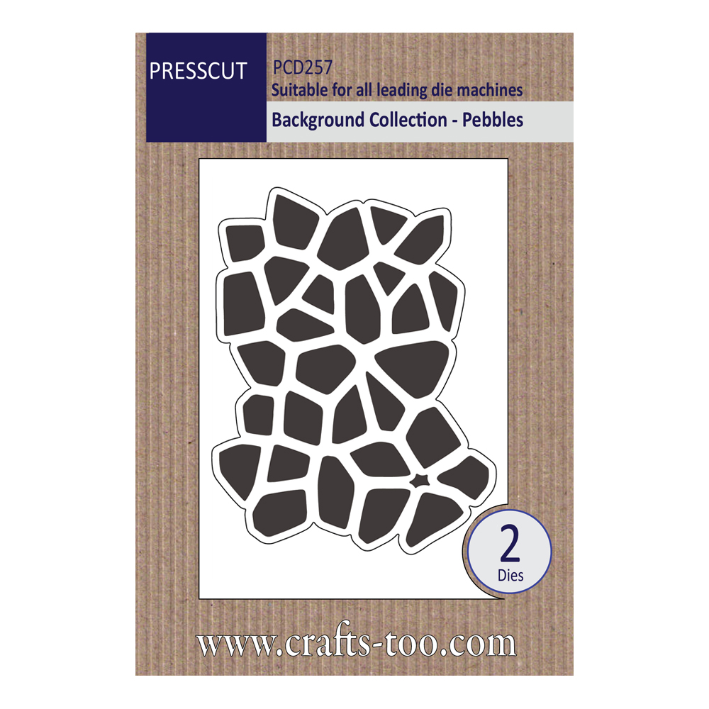 Presscut Background Collection - Pebbles (2pcs)