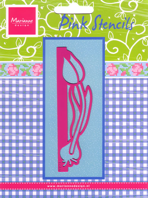 Marianne Design Pink Stencil - Tulip