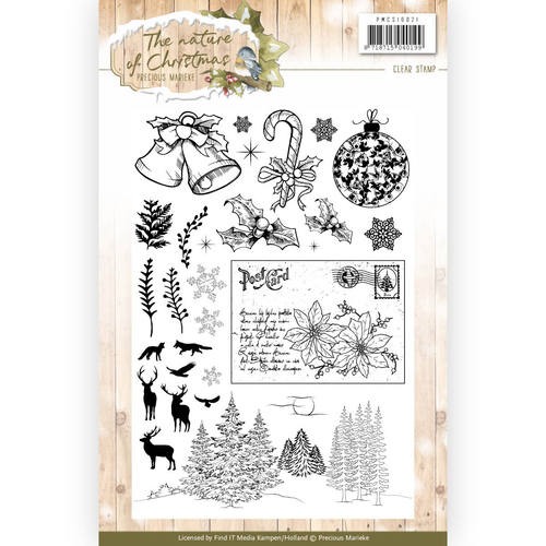 Precious Marieke The Nature of Christmas Clear Stamp