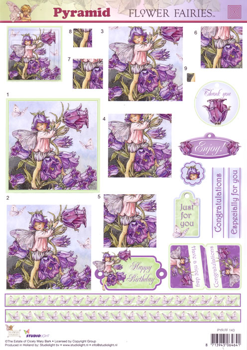 Pyramid Flower Fairies 3D (10 Sheets) NOW HALF PRICE