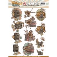 NEW Yvonne Creations Vintage Objects Push Outs - Vintage Cameras NEW Yvonne Creations Vintage Objects Push Outs - Vintage Cameras