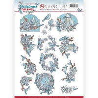 NEW Yvonne Creations Christmas Dreams 3D Pushout - Christmas Birds NEW Yvonne Creations Christmas Dreams 3D Pushout - Christmas Birds