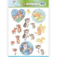 Jeanine's Art Young Animals 3D Pushout - Kittens