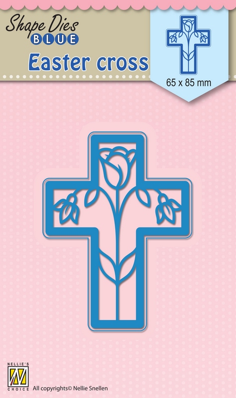 Nellie Snellen Shape Blue Dies - Cross Easter